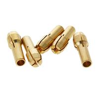 Utoolmart Molinillo eléctrico de latón de 1,6 mm de diámetro de sujeción de cambio rápido, juego de brocas de vástago de 4,8 mm de diámetro para herramienta rotatoria, 5 unidades