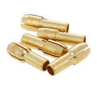 Utoolmart Molinillo eléctrico pinza de latón 2.4mm diámetro de sujeción cambio rápido taladro Chuck bits conjuntos vástago diámetro 4.8mm para herramienta rotativa 5pcs