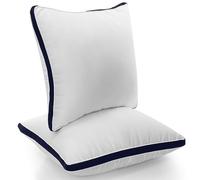 Utopia Bedding Almohada 40 x 40 cm Pack de 2, Microfibra, Azul Marino