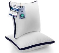 Utopia Bedding Almohada 45 x 45 cm Pack de 2, Microfibra, Azul Marino