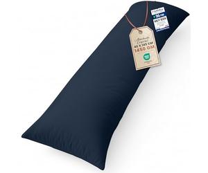 Utopia Bedding Almohada Corporal, 40x145 cm Almohada para el Embarazo y la Maternidad, Almohada para Dormir de Lado, Relleno de Poliéster Suave (Azul Marino)