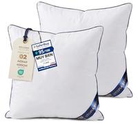 Utopia Bedding Cojines Sofa con Relleno Incluido 40x40 cm Pack de 2 Blanco