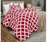Utopia Bedding - Comforter Set with 1 Pillow Sham - 2 Pieces Bedding Comforter Sets - Down Alternative Comforter - Soft and Comfortable - Machine Washable, Red, Twin