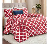 Utopia Bedding - Comforter Set with 2 Pillow Shams - 3 Pieces Bedding Comforter Sets - Down Alternative Comforter - Soft and Comfortable - Machine Washable, Red, King