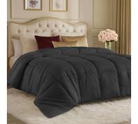 Utopia Bedding Comforters King Size, All Season Duvet Insert, Down Alternative Box Stitched Bed Comforter with Corner Tabs, Machine Washable (Grey)