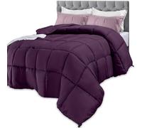 Utopia Bedding Comforters Queen Size, All Season Duvet Insert, Down Alternative Box Stitched Bed Comforter with Corner Tabs, Machine Washable (Plum)