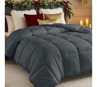 Utopia Bedding Comforters Queen Size, All Season Duvet Insert, Down Alternative Box Stitched Bed Comforter with Corner Tabs, Machine Washable (Grey)