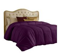 Utopia Bedding Comforters Twin Size, All Season Duvet Insert, Down Alternative Box Stitched Bed Comforter with Corner Tabs, Machine Washable (Plum)