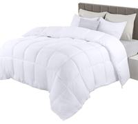 Utopia Bedding Edredón 135x200 cm, Edredón Microfibra Sólido (Blanco)
