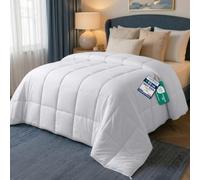 Utopia Bedding Edredón Acolchado 200x200 cm, Edredon Cama 105, Relleno Nórdico 200 gr/m² en 100% Microfibra (Blanco)
