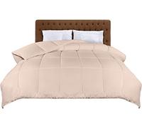 Utopia Bedding Edredón Acolchado 135x200 cm, Edredon Cama 80, Relleno Nórdico 200 gr/m² en 100% Microfibra (Beige)