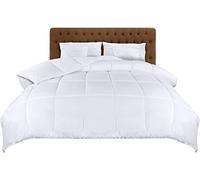 Utopia Bedding Ligero Edredón 135x200 cm, Edredon Cama 80, Fibra Hueca Siliconada Relleno, Nordico de Microfibra con Pestañas en Las Esquinas (Blanco)