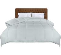 Utopia Bedding Edredón Acolchado 135x200 cm, Edredon Cama 80, Relleno Nórdico 200 gr/m² en 100% Microfibra (Gris Claro)