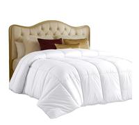 Utopia Bedding Edredón California para Todas Las Estaciones, edredón Blanco Cal King, Relleno de Fibra siliconada de Felpa, Cosido en Caja