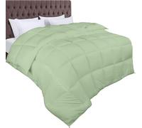 Utopia Bedding Edredón de Fibra 155x200 cm, Fibra Hueca siliconada, 370 gr/m² (Verde Salvia, Cama 90-155 x 220 cm)