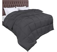 Utopia Bedding Edredón de Fibra 220x240 cm, Fibra Hueca siliconada, 370 gr/m² (Gris, Cama 135/150-220 x 240 cm)