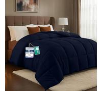 Utopia Bedding Edredón Ligero 200 g/m²,200x200cm,Cama 105,Azul Marino
