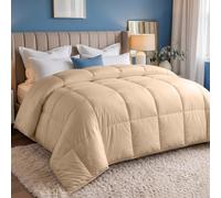 Utopia Bedding Edredón Ligero 200 g/m²,220x240cm,Cama 135/150,Beige
