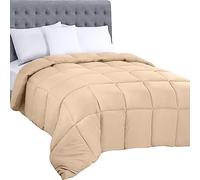 Utopia Bedding Edredón para Todas Las Estaciones - 250 g/m², Fibra Siliconada de Felpa, Tamaño King/Cal King, Cosido en Caja (Beige)