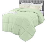 Utopia Bedding Edredones tamaño Individual, Relleno de edredón para Todas Las Estaciones, edredón de Cama con Costuras alternativas de plumón con pestañas en Las Esquinas, Lavable a máquina (Verde