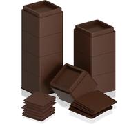 Utopia Bedding Elevadores de cama de 3 pulgadas, paquete de 8, elevadores de muebles ajustables de 3 y 6 pulgadas, espuma antideslizante y almohadilla de goma, elevadores de cama apilables resistentes