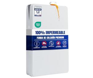 Utopia Bedding Funda de Colchón 90 x 200 x 20 cm Impermeable con Cremallera, Certificado Oeko-Tex, Cubre Colchon