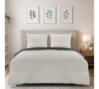 Utopia Bedding Funda Nordica Cama 105 200x200, Gris Oscuro/Gris Claro