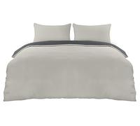 Utopia Bedding Funda Nordica Cama 105 - Microfibra Juego de Funda de Edredon 200x200 cm y 2 Fundas de Almohada 50x75 cm (Gris Oscuro/Gris Claro)