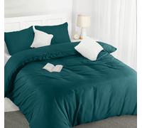 Utopia Bedding Funda Nordica Cama 105 - Microfibra Juego de Funda de Edredon 200x200 cm y 2 Fundas de Almohada 50x75 cm (Esmeralda)