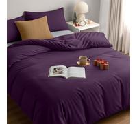 Utopia Bedding Funda Nordica Cama 105 - Microfibra Juego de Funda de Edredon 200x200 cm y 2 Fundas de Almohada 50x75 cm (Púrpura)