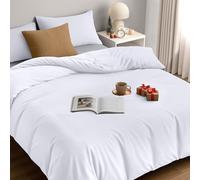 Utopia Bedding Funda Nordica Cama 180 - Microfibra Juego de Funda de Edredon 260x220 cm y 2 Fundas de Almohada 50x75 cm (Blanco)