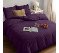 Utopia Bedding Funda Nordica Cama 180 - Microfibra Juego de Funda Nordica 240x260 cm y 2 Fundas de Almohada 65x65 cm (Púrpura)
