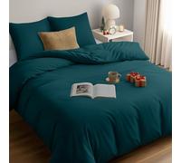 Utopia Bedding Funda Nordica Cama 180 - Microfibra Juego de Funda Nordica 240x260 cm y 2 Fundas de Almohada 65x65 cm (Cerceta)