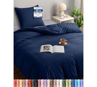 Utopia Bedding Funda Nordica Cama 90 135x200, Azul Marino