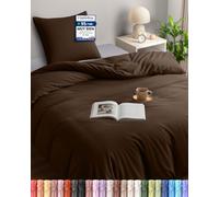 Utopia Bedding Funda Nordica Cama 90 135x200, Marrone