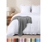 Utopia Bedding Funda Nordica Cama (Blanco, Cama 105-200x200cm + 2 x Fundas Almohada 80x80cm)