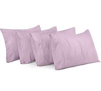 Utopia Bedding Fundas de Almohada estándar, Paquete de 4 Unidades, Cierre de sobre, Tela de Microfibra cepillada Suave, Fundas de Almohada Resistentes al Encogimiento y a la decoloración, tamaño