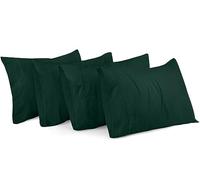 Utopia Bedding Fundas de Almohada estándar, Paquete de 4 Unidades, Cierre de sobre, Tela de Microfibra cepillada Suave, Fundas de Almohada Resistentes al Encogimiento y a la decoloración, tamaño