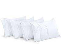 Utopia Bedding Fundas de almohada King - Paquete de 4 - Cierre de sobre, tela de microfibra cepillada suave - Fundas de almohada resistentes al encogimiento y a la decoloración, 50.8 x 101.6 cm (King,