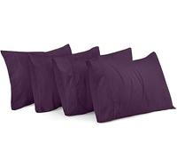 Utopia Bedding Fundas de Almohada King - Paquete de 4 - Cierre de sobre, Tela de Microfibra cepillada Suave - Fundas de Almohada Resistentes al Encogimiento y a la decoloración, tamaño King 20 x 40