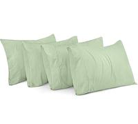Utopia Bedding Fundas de Almohada King - Paquete de 4 - Cierre de sobre, Tela de Microfibra cepillada Suave - Fundas de Almohada Resistentes al Encogimiento y a la decoloración, 20 x 40 Pulgadas