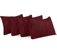 Utopia Bedding Fundas de Almohada Queen - Paquete de 4 - Cierre de sobre, Tela de Microfibra cepillada Suave - Fundas de Almohada Resistentes al Encogimiento y a la decoloración, tamaño Queen de 20 x