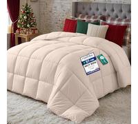 Utopia Bedding - Invierno Edredón de Fibra, Fibra Hueca siliconada, 370 gr/m² (Beis, Cama 105-200 x 200 cm)