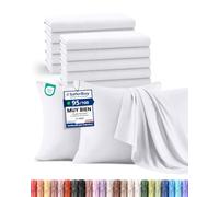 Utopia Bedding - Juego de 12 Fundas de Almohada - 50 x 75 cm - Blanco