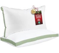 Utopia Bedding Juego de 2 Almohadas de Cama para Dormir tamaño King, Calidad de Hotel refrescante, Almohada Reforzada para Dormir Boca Arriba, Boca Abajo o de Lado (Salvia)
