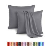 Utopia Bedding - Juego de 2 Fundas de Almohada - 60 x 60 cm - Gris