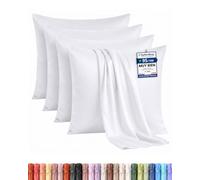 Utopia Bedding - Juego de 4 Fundas de Almohada - 50 x 50 cm - Blanco