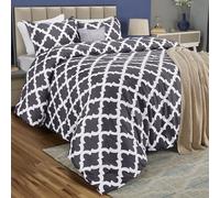 Utopia Bedding Juego de edredón King (Gris) con 2 Fundas de Almohada, Juegos de edredón de Cama, edredón Alternativo de plumón, Suave y cómodo, Lavable a máquina