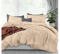 Utopia Bedding Juego de Funda de edredón tamaño King, 1 Funda de edredón con 2 Fundas de Almohada, Funda de edredón de 3 Piezas con Cierre de Cremallera, Microfibra cepillada ultrasuave, 264 x 228 cm