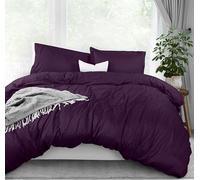 Utopia Bedding Juego de Funda de edredón tamaño King, 1 Funda de edredón con 2 Fundas de Almohada, Funda de edredón de 3 Piezas con Cierre de Cremallera, Microfibra cepillada ultrasuave, 264 x 228 cm